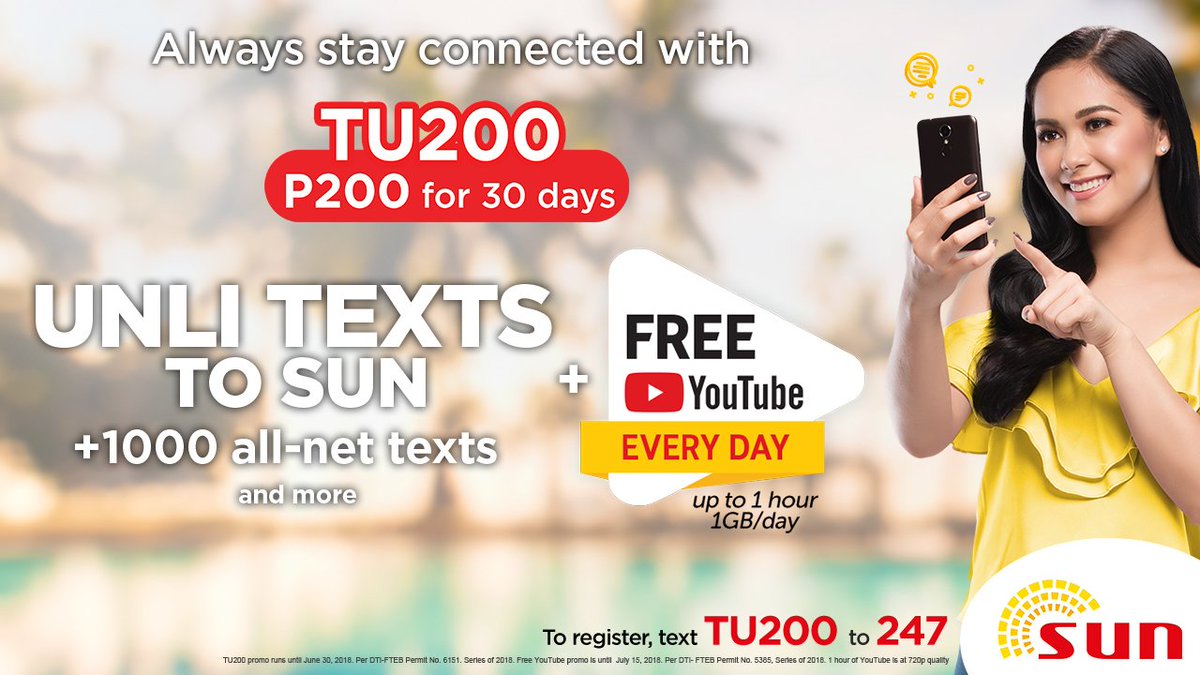 You are currently viewing TU200 – How to register Sun Text Unlimited 200 promo?