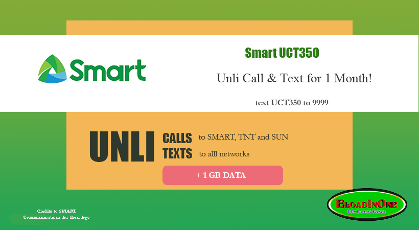 New SMART 350 promo for 1 month - eload In One